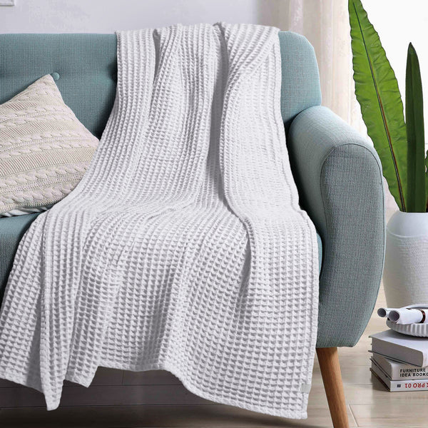 Waffle Throw Blanket 50x70 / White 